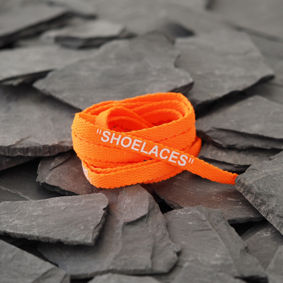 Orange shoelaces clearance